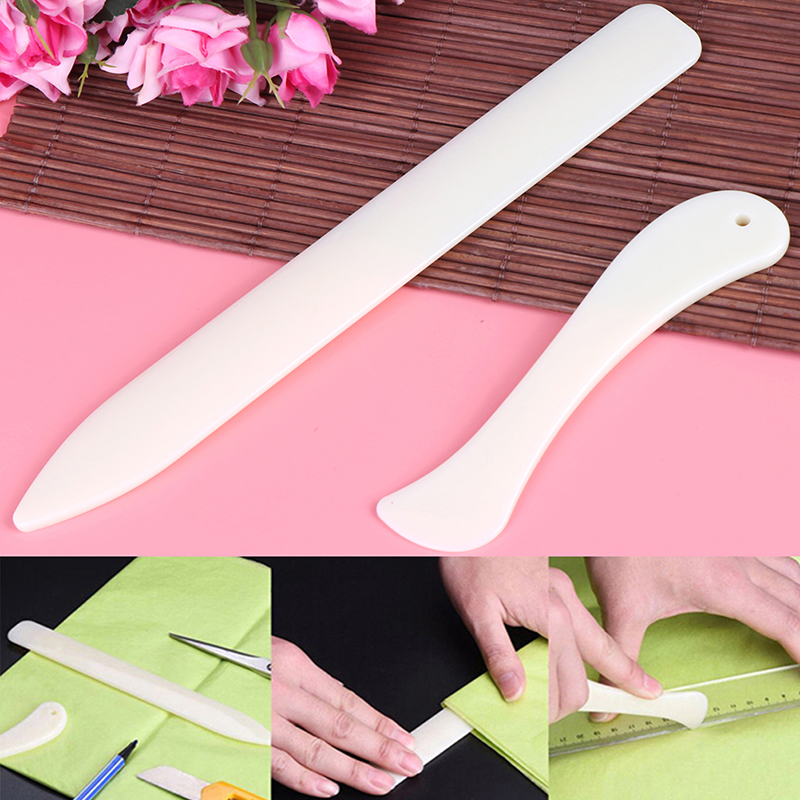 Bone Folder Tool - 2-teiliges Set Knochenfaltwerkzeug für Leder, Falten