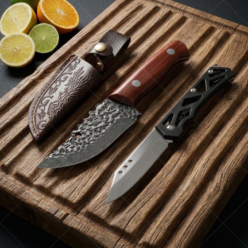 Bone Folder Tool - WXCOO Premium Handgefertigtes Küchenmesser & Klappmesser-Set,