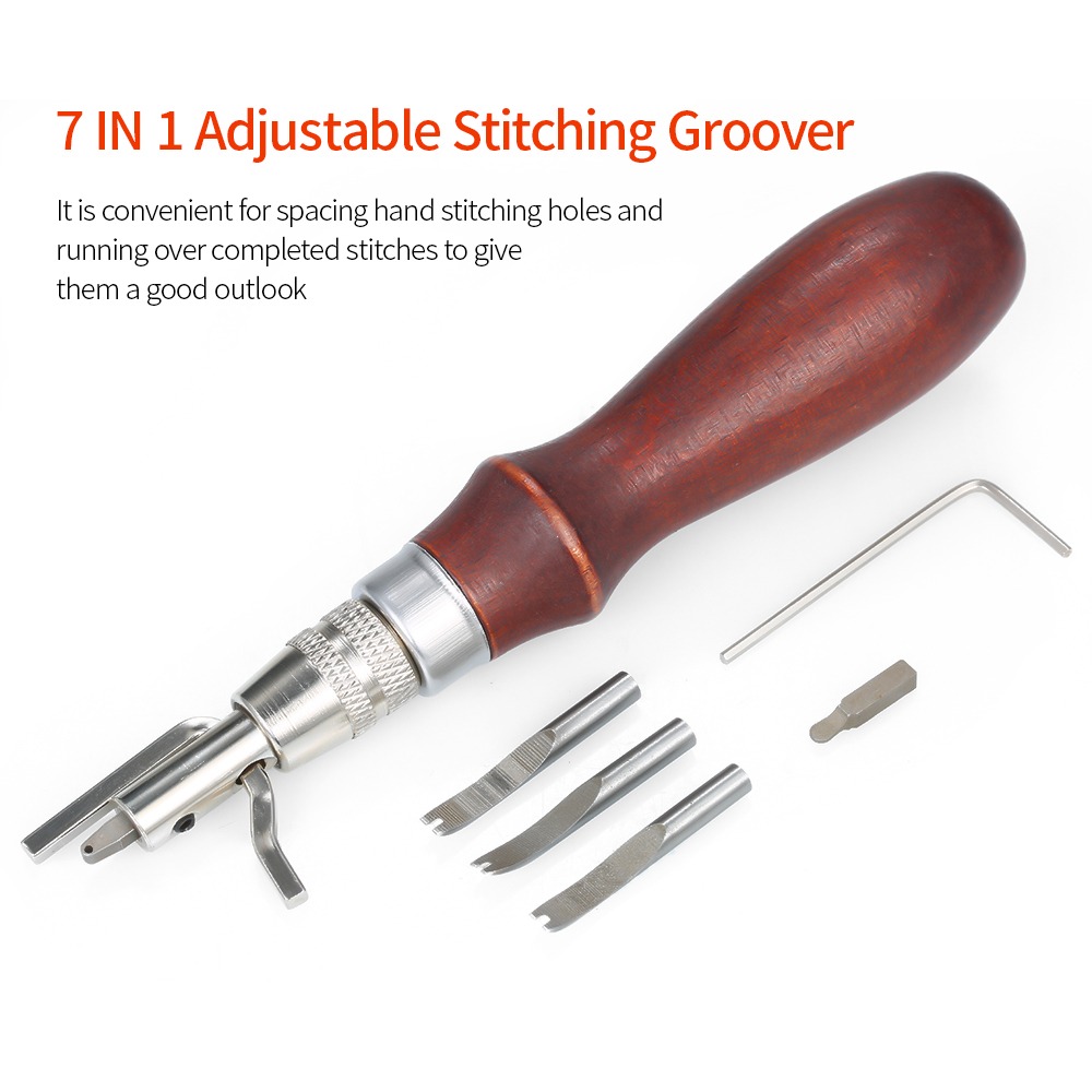Verstellbarer Leder-Nahtfresse – Groover Stitching Tool Bewertung und Preis