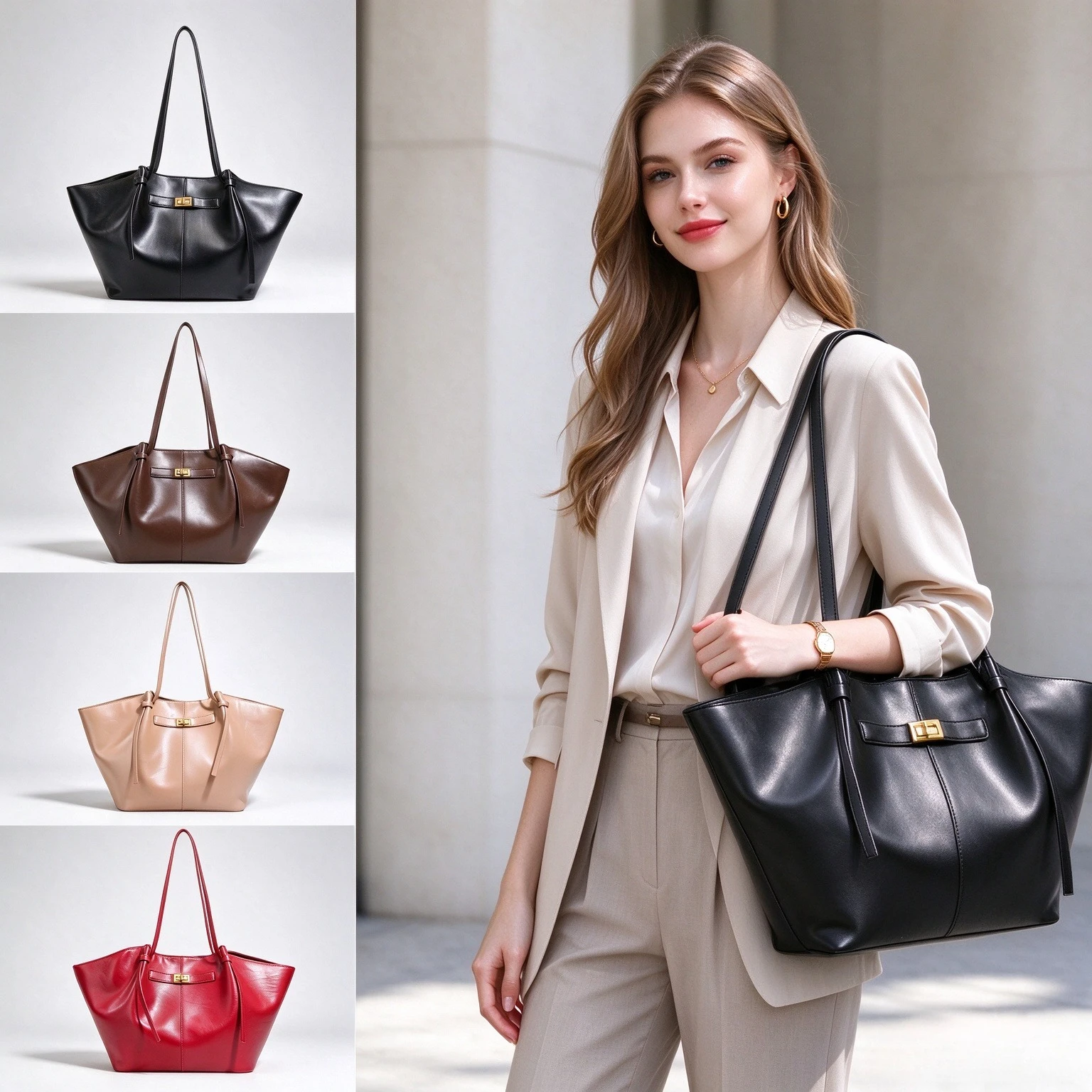 Luxuriöse Damen-Handtasche in  – Leatherwork Designs Bewertung und Preis